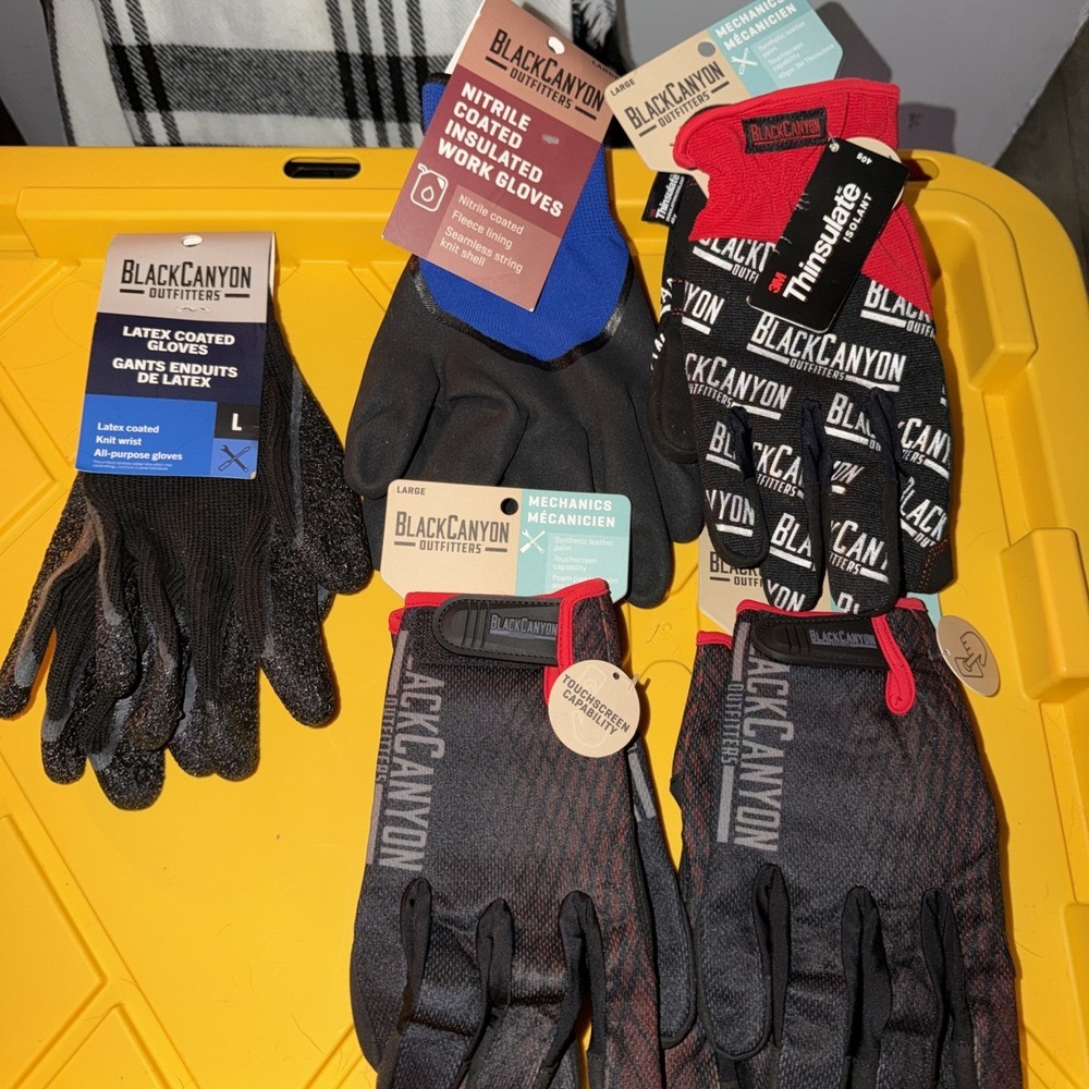 Black Canyon Outfitters Work Gloves Lot Of 5